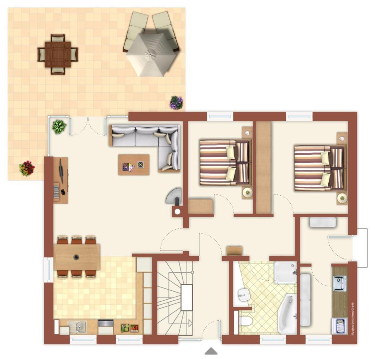 Wald&meer/kapitänsdeck Apartment *